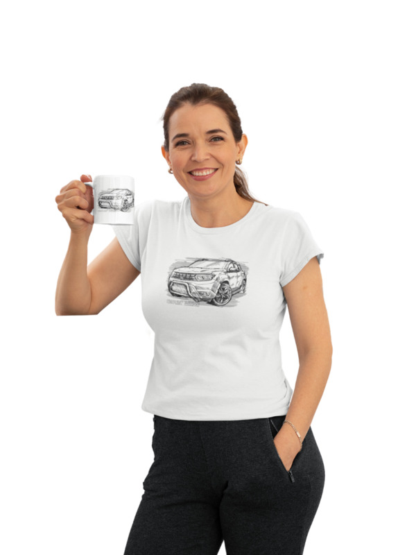 Damen T-Shirt Neu CLIQUE Dacia Duster Carpoint Edition picture